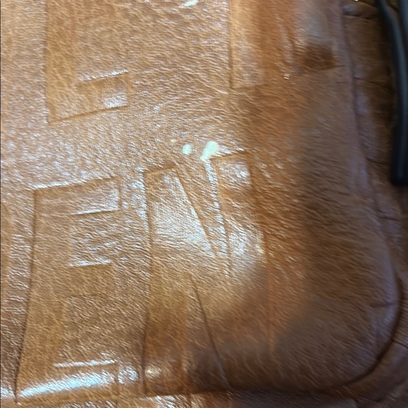 Steve Madden Brown Glossy Backpack Practical Design - Picture 13 of 16